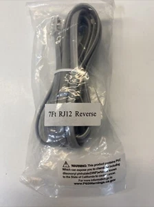 7Ft RJ12 Modular Cable Reverse - Afbeelding 1 van 2