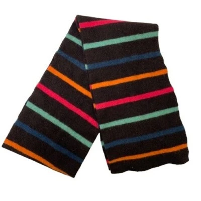 Bufanda rectangular a rayas 100 % pura lana nueva Robert Mackie Holm Mill Stewarton Foto 1 de 4