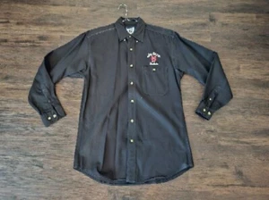 Levi Jim Beam Black Bourbon Long Sleeve Country Rodeo Work Button Shirt Small - Picture 1 of 7