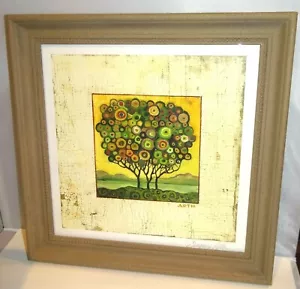 Árbol de los sueños Gregory Arth firmado a mano marco arte impresión artista abstracto - Imagen 1 de 8