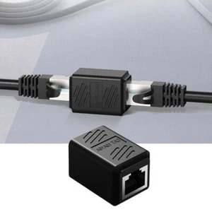 RJ45 Female To Female Network LAN Ethernet Connector 2024 Coupler W4O6 M9V3 - Afbeelding 1 van 10