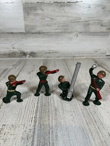 Soldatini Vintage Barclay Piombo Pod Piede Verde ~ Buone Condizioni - Foto 1 di 18
