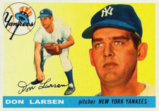 DON LARSEN 1955 ACEO ART CARD ## BUY 5 GET 1 FREE ## or 30% OFF 12 OR MORE