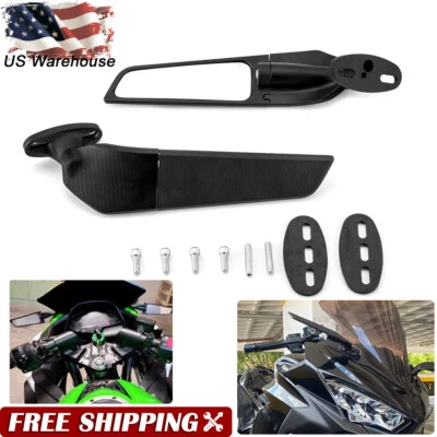 Регулируемые боковые зеркала для Suzuki GSXR 600 750 1000 зеркало заднего вида ветровое крыло - Изображение 1 из 4