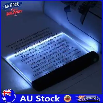 AU Portable LED Book Light Flat Plate Reading Night Lamp For Home Bedroom Dormit • 9.98$