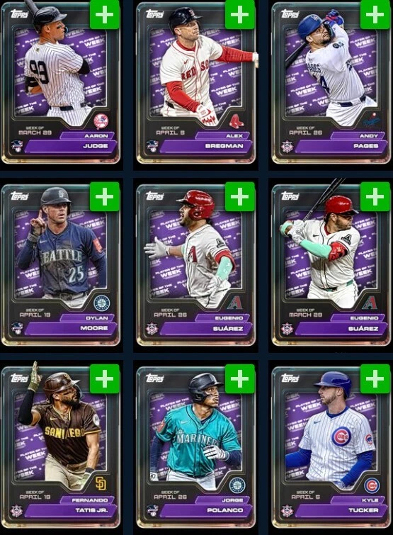 [DIGITAL] Topps Bunt - Player of the Week 25 - March/April Purple - Pick - Image 1 of 1