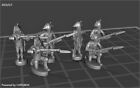15Mm Napoleonic Prussian Musketeers  Skirmishing 3D Printed Fits Warlord Games
