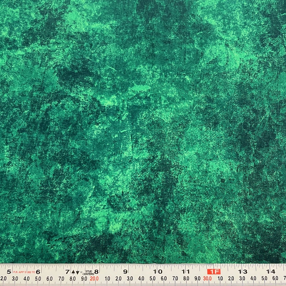Simpatico II by Maywood Studio Green Teal Blender Cotton Remnant 12" x 43" - Image 1 of 2