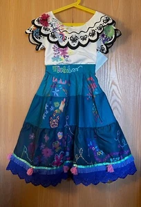 Disney Parks Store Girls 7/8 Encanto Mirabel Madrigal Deluxe Dress Up NWT - Picture 1 of 2