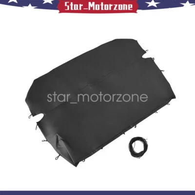 NEW For Chevy Ford Universal Front Full Size Leather Bench Truck Seat Cover Blk Foto 1 de 4