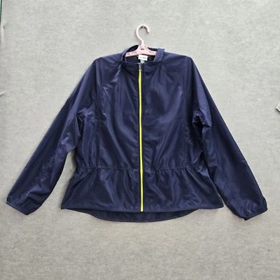 Chaqueta cortavientos Lauren Ralph Lauren para mujer XL azul cremallera completa manga larga Foto 1 de 4
