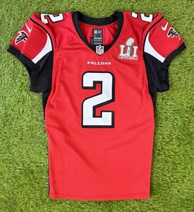 Team ausgestellt Matt Ryan Super Bowl LI 51 Atlanta Falcons NFL Fußballtrikot 2017 - Bild 1 von 10