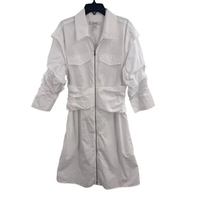 Derek Lam 10 Crosby Skylar Zip Front Shirtdress 4 New - Image 1 of 4