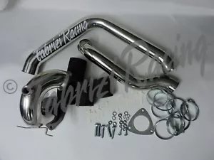 TUBI INOX INTERCOOLER ALFA 147 /GT 1.9 JTD + DOWNPIPE CON MANICOTTI SILICON - Foto 1 di 1