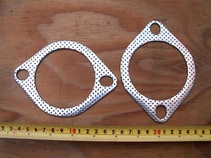 3 INCH PERFORMANCE EXHAUST GASKETS. UNIVERSAL. 2X PIECES. LAMINATED STEEL NEW - Afbeelding 1 van 1