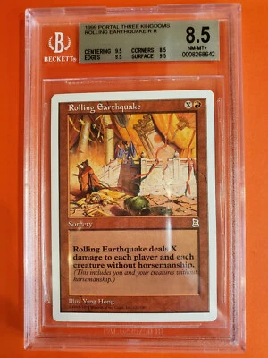 Rolling Earthquake * BGS 8.5 (2 9.5 subgrades) * MTG Portal Three Kingdoms (P3K) - Image 1 of 4