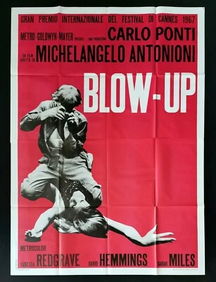 BLOW UP italienisches Poster Antonioni David Hemmings Vanessa Redgrave Veruschka - Bild 1 von 4