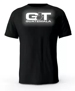 T-shirt nera con logo riflettente Guatemala GT - Foto 1 di 3