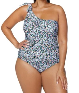 Raisins Curve Trendy Plus Size Marita Floral One-Piece Swimsuit, Multicolor 20W - Picture 1 of 8