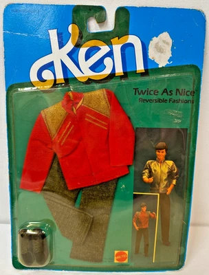 1984 Mattel Barbie Ken Duas Vezes As Nelas Moda Reversível #9116 Novo sem etiquetas - Imagem 1 de 4