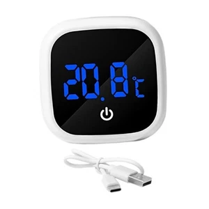 Aquarium Thermometer Accurate USB Rechargeable Terrarium Thermometer Swimming - Picture 1 of 7