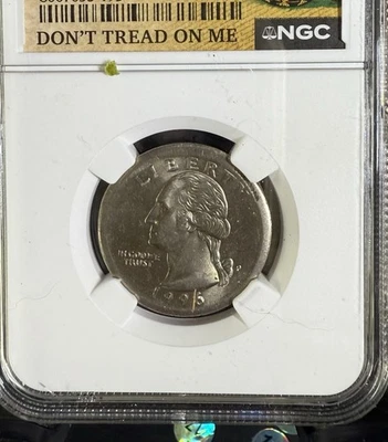 1996 P 25C NGC Mint Error Uncirculated - Donth Thread On Me Label - Image 1 of 2