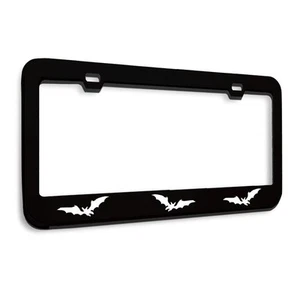Metal License Plate Frame Bat Bats Animal Metal Tag Holder Car Accessories Bl... - Picture 1 of 8