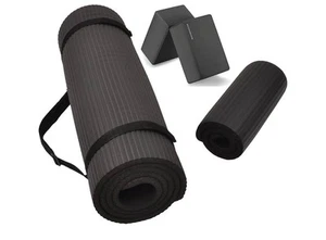 1/2-Inch Extra Thick High Density Anti-Tear Exercise Yoga Mat and Knee Pad(1543) - Picture 1 of 6