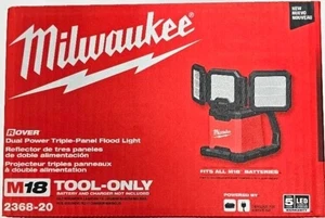 Milwaukee 2368-20 M18 ROVER Dual Power Triple-Panel Flood & Area Light - NEW - Picture 1 of 4