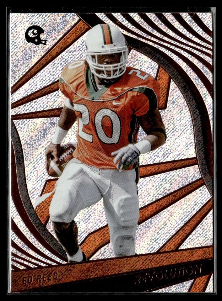 2023 Panini Chronicles Draft Picks Revolution Ed Reed Miami Hurricanes #11 - Image 1 of 2