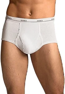 Hanes Tagless Mens No Ride Up Briefs 8-Pack Size 3X White - Picture 1 of 1