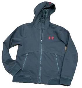 Under Armour UA Storm Coldgear Infrared Hooded Jacket Youth Large YLG Black - Picture 1 of 6