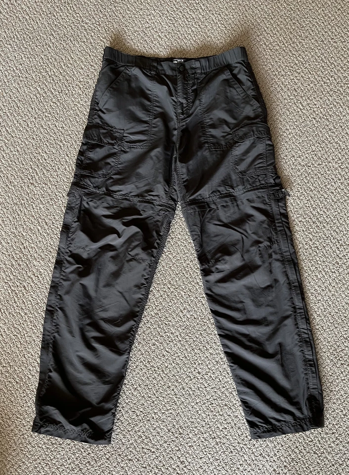 Pantalones/pantalones cortos de senderismo convertibles REI para mujer, bolsillos de carga, talla 10, gris oscuro Foto 1 de 4