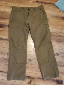 Eddie Bauer Mountain Ops Pants Size 34X30 Brown. Thick Cotton Blend EUC - Picture 1 of 11