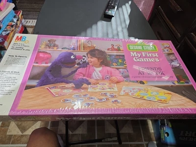 Sesame Street My First Games Friends At Work Milton Bradley VTG 1986 Complete - Image 1 of 4