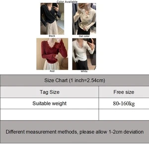 Women's Flared Sleeve Knitted Cardigan with Lace Collar for All Seasons - Picture 1 of 13