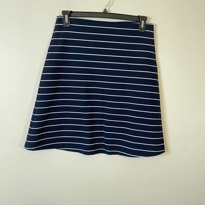 Philosophy Republic Clothing Mujer Falda Línea A Talla Mediana Azul Marino Rayas Elástica Foto 1 de 4