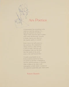 Robert BRANDT / ARS POETICA 1st Edition 1976 #156055 - Picture 1 of 1