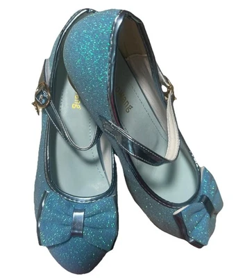 Zapatos Jiaduowang 38 Vestido Mary Jane Azul Hebilla Brillo Gancho y Lazo Foto 1 de 4