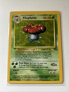 #3 Vileplume 15/64 Jungle 1999 Holo Rare Pokémon Card TCG Vintage WoTC - Picture 1 of 2