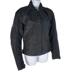 Firstgear Womens Large Contour Mesh Black Motorcycle Biker Jacket Armor - Picture 1 of 19