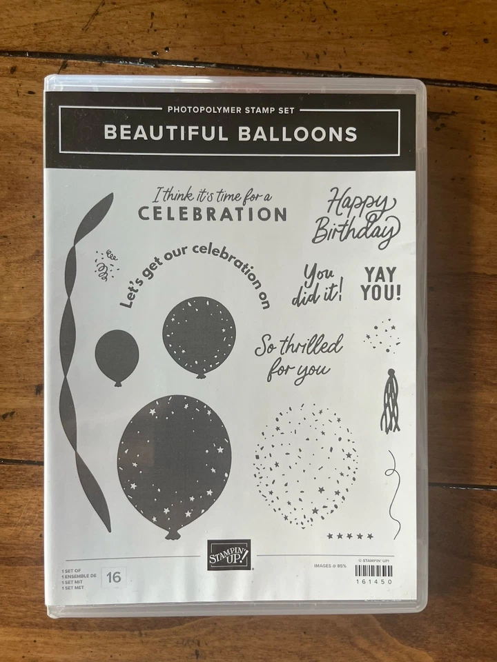 Pacote enorme de balão de coordenação Stampin Up 33 selos, 13 matrizes + 1 soco grande! - Imagem 1 de 4