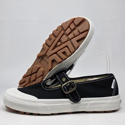 Vans Style 93 Mary Jane Black Slip-Ons Shoes Womens Sz 8.5 White Lug Outsole New - Image 1 of 4