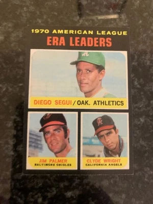 1971 Topps Baseball #67 JIM PALMER AL ERA LEADER - Image 1 of 2