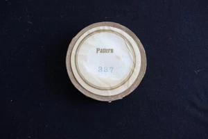 RARE 1920'S-1930'S DEADSTOCK SILVER BLUE SILK RIBBON 1/4 INCH X 10 YARDS - Picture 1 of 3