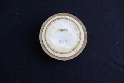 RARE 1920'S-1930'S DEADSTOCK SILVER BLUE SILK RIBBON 1/4 INCH X 10 YARDS - Image 1 of 3