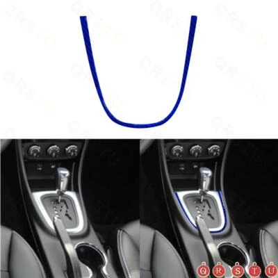 Blue Carbon Fiber Gear Shift Surround Frame Cover Trim For Chrysler 200 2011-14 Foto 1 de 4