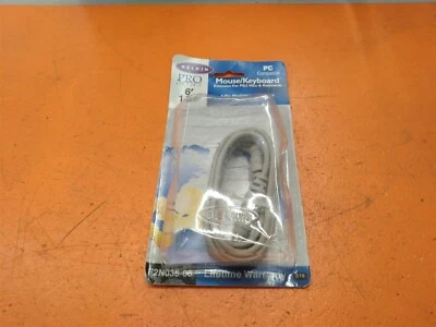 ⭐️⭐️⭐️⭐️⭐️Belkin Pro Series F2N035-06 Mouse Keyboard Extension 6" PS/2 Mice  - Image 1 of 4