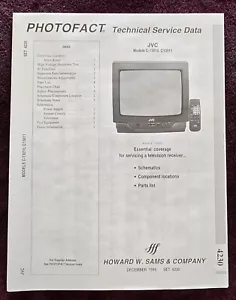 Sams Photofact 4230 Service Manual for JVC C-13010, C-13011 - Picture 1 of 1