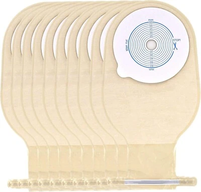 ROCKBERRY 10 PK Colostomy Bags One Piece Drainable Pouches For Ostomy Ileostomy Stoma -UK